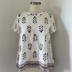Madewell 100 % silk flow top xs